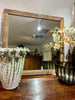 French gilt reeded mirror H78 w79