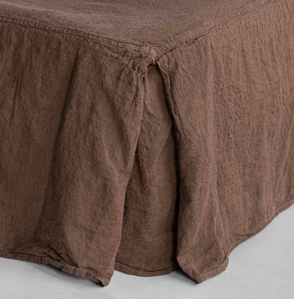 Hale Mercantile Flocca Linen Valance QUEEN