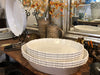 Melamine beaded oval platter 41cm