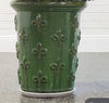 Pair Planters fleur de lys H110 W55