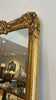 French Gilt Mirror rose crest H144 W89