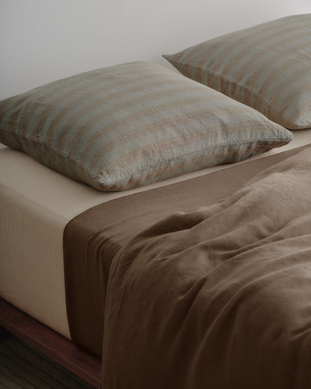 Hale Mercantile Basix Linen stripe Euro Cushion 65/65