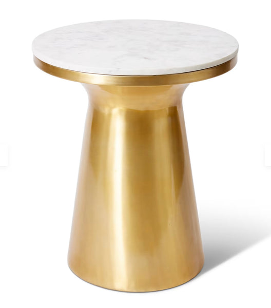 Marble top side table