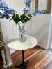 Bistro table round marble