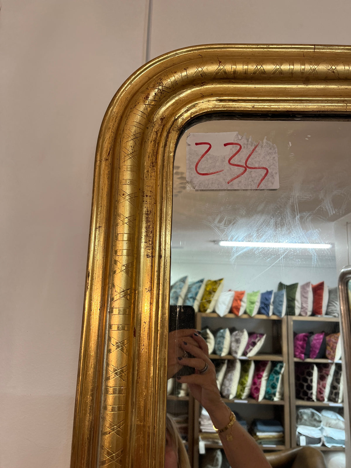 French Louis Phillipe mirror H120 W72