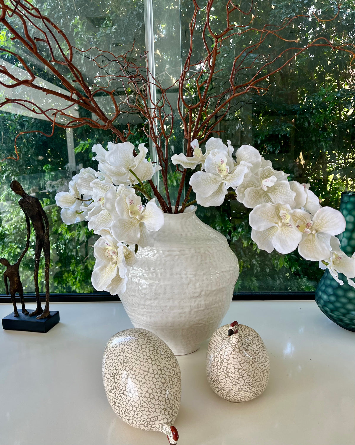 Vase urn white ceramic