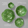 Melamine cabbage green bowls set of 6