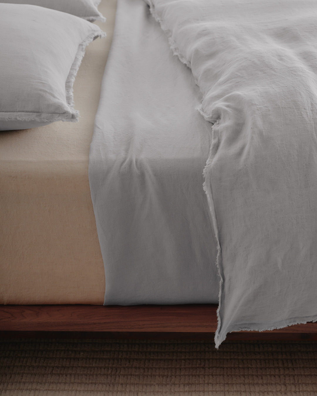 Hale Mercantile Flocca Linen Doona cover SUPER KING