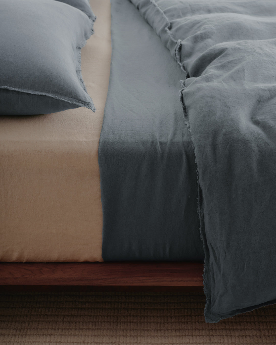Hale Mercantile Flocca Linen Doona cover SUPER KING