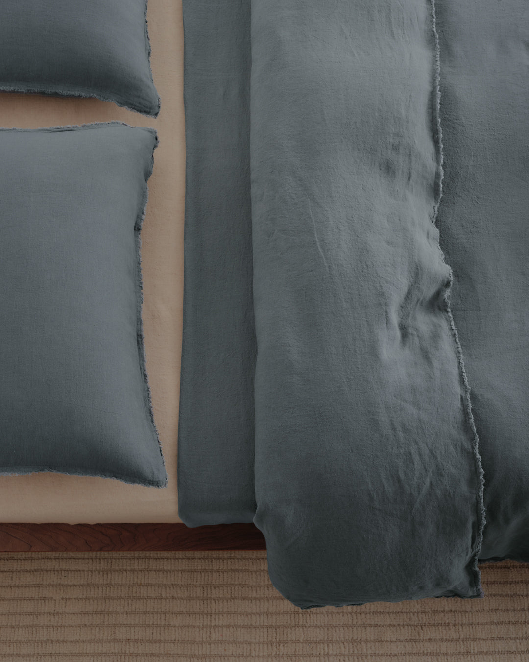 Hale Mercantile Flocca Linen Doona cover SUPER KING