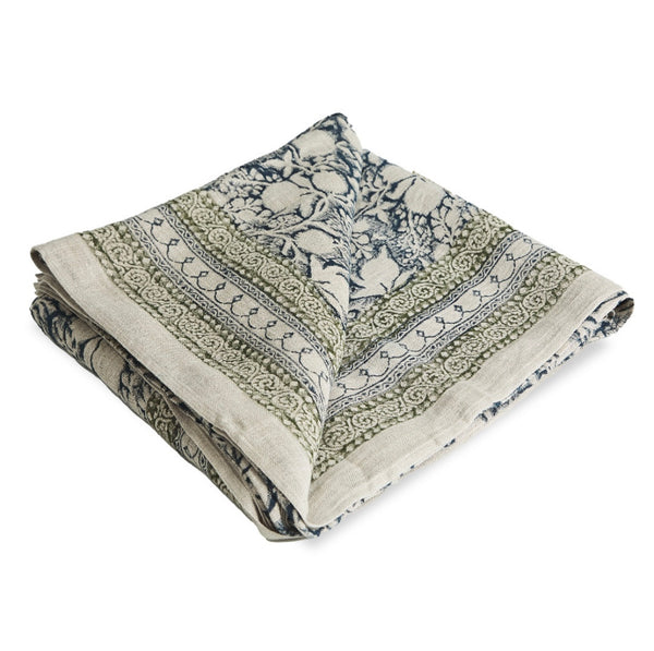 Tablecloth blue & forest 150/340