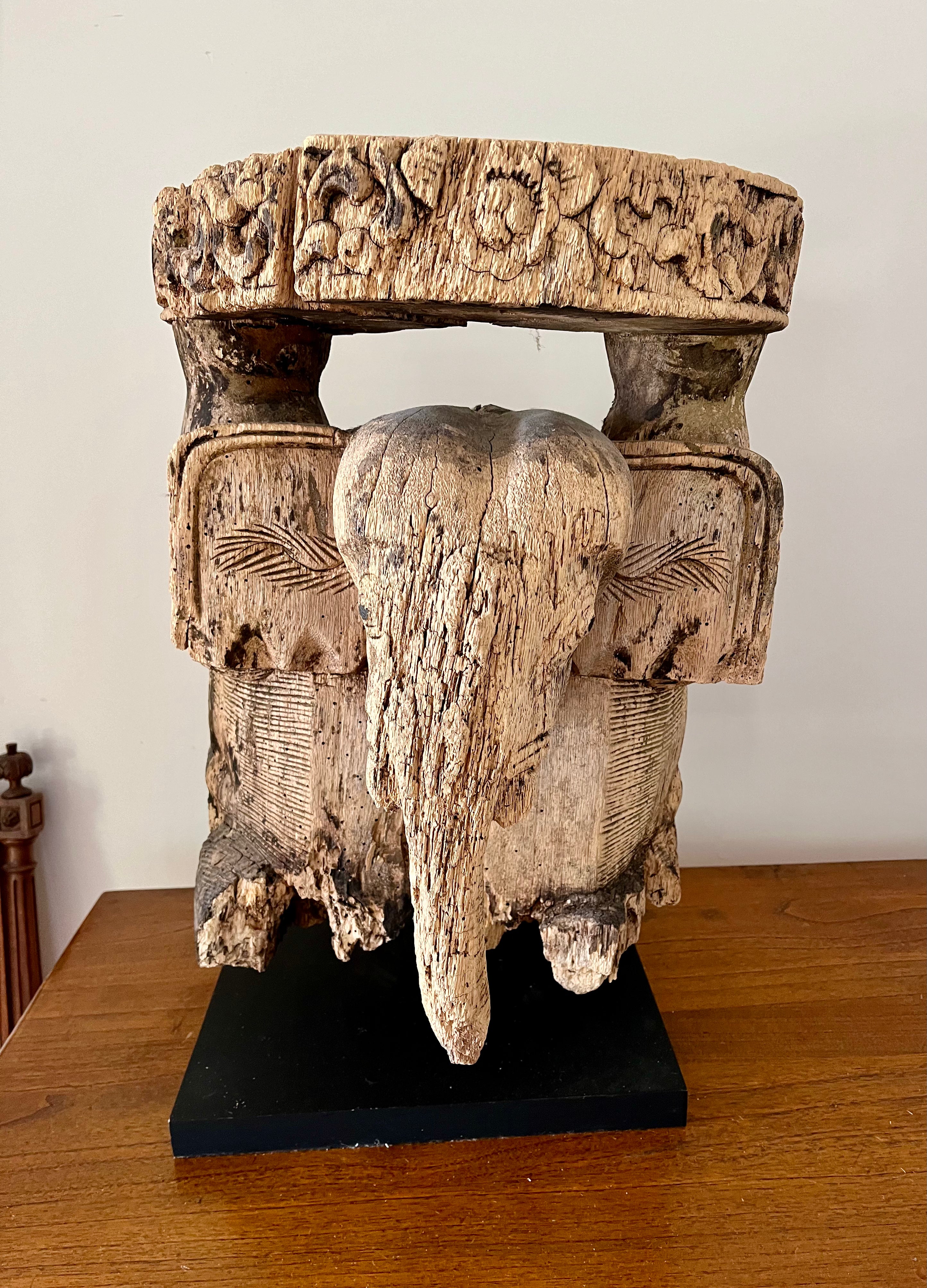 Timber Elephant on stand