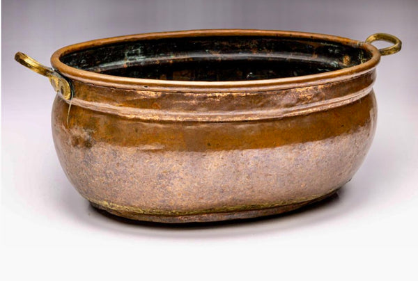 Copper oval pot