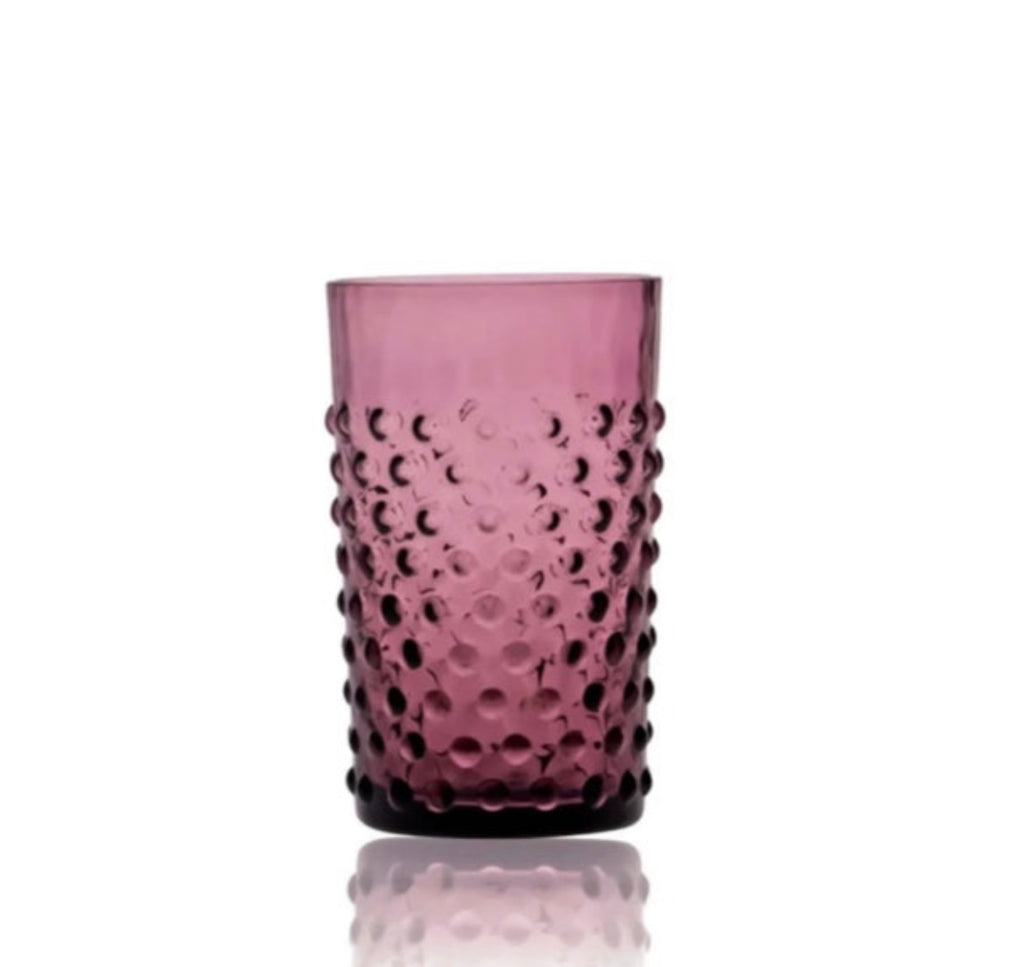 Hobnail tumbler set of 6 Violet