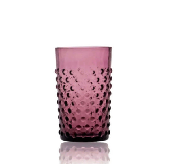 Hobnail tumbler set of 6 Violet