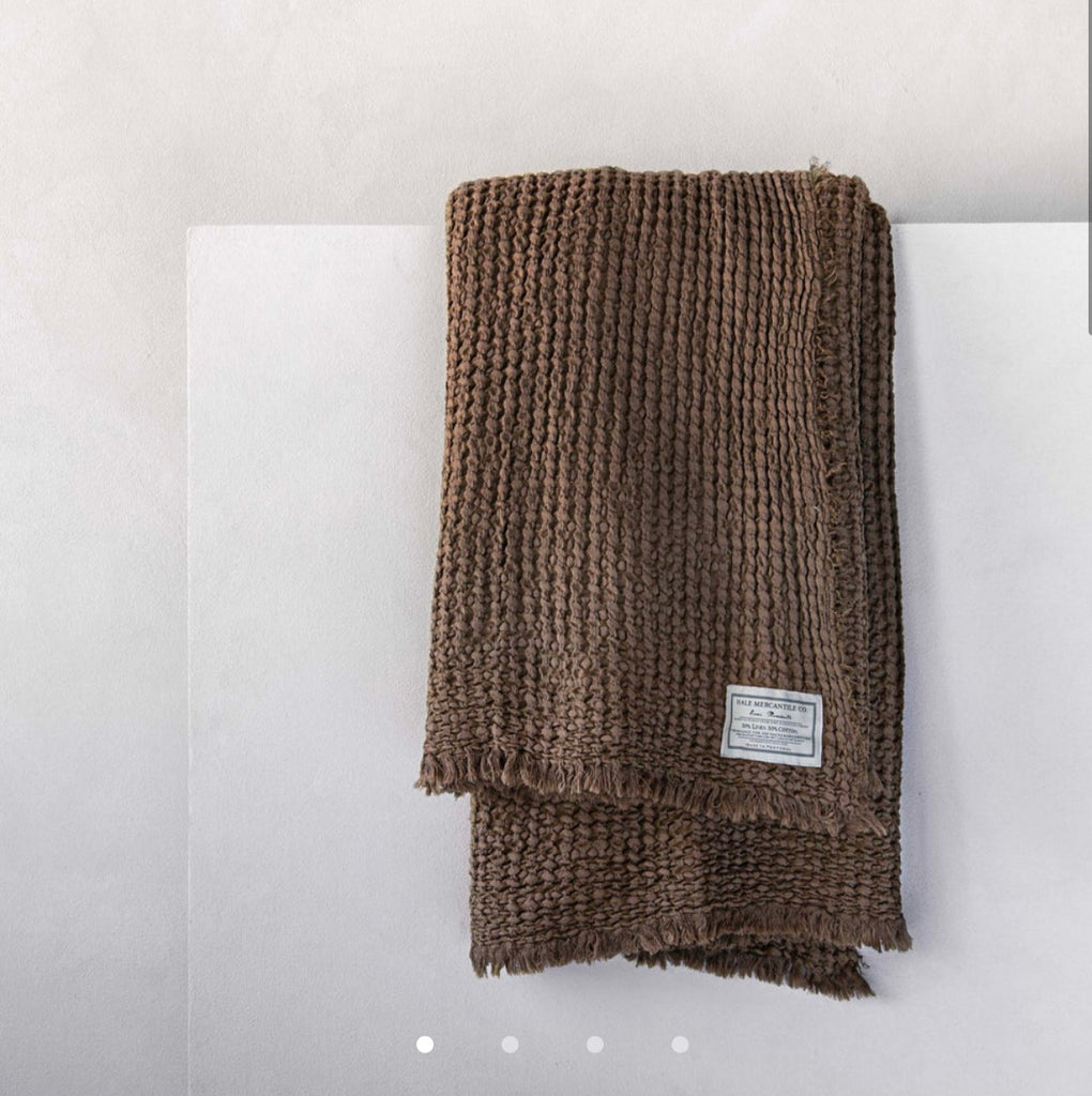 Hale Mercantile Linen Blanket Flocca