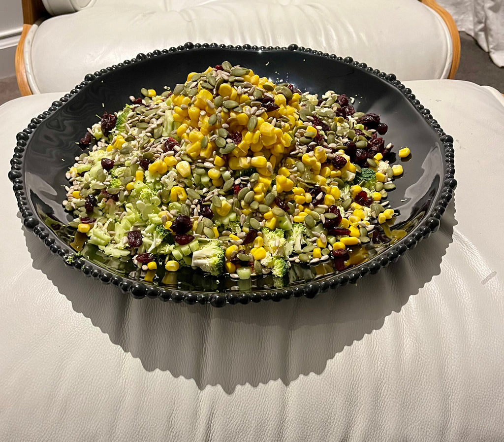 Melamine pearl beaded black platter black 40cm