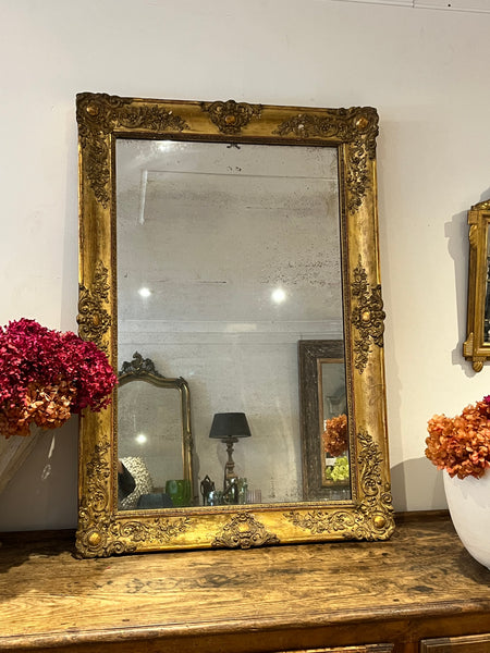 French giltwood salon mirror H132
