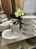 Melamine beaded platter white 40cm