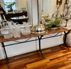 Console table marble top