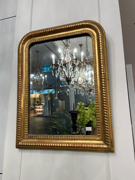French gilt salon mirror H77 D59
