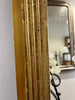 French gilt reeded mirror H124 W80