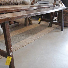 Trestle leg French Bench