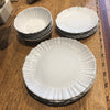 Fluted side plate x 4 (20.5cm)