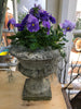 Urn French concrete pair