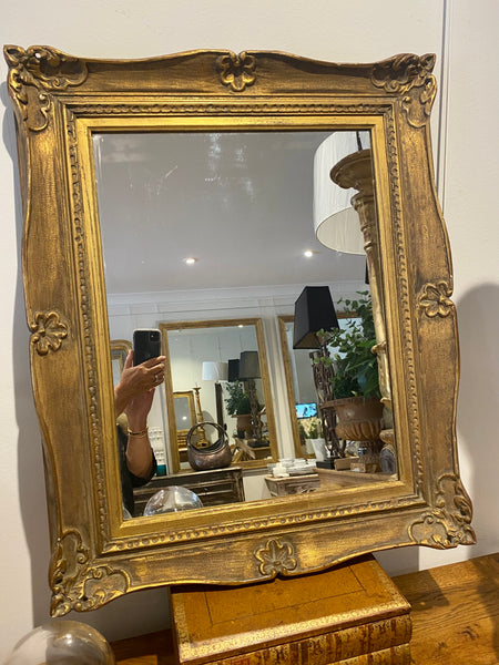 French gilt mirror H74 W60
