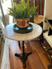 Bistro table round marble