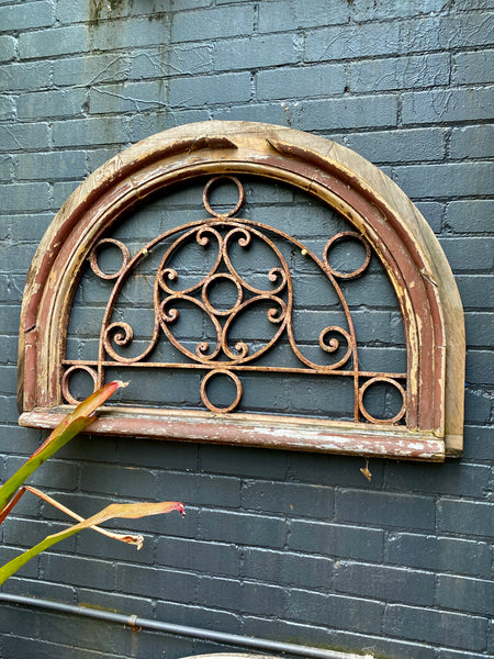 Grill screen half arch