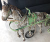 French metal horse and cart