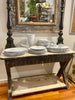 Console timber paint finish