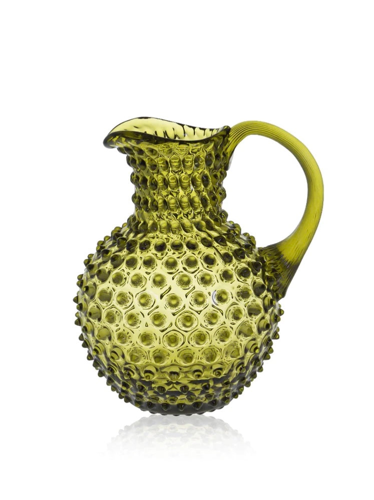 Jug glass hobnail 2L