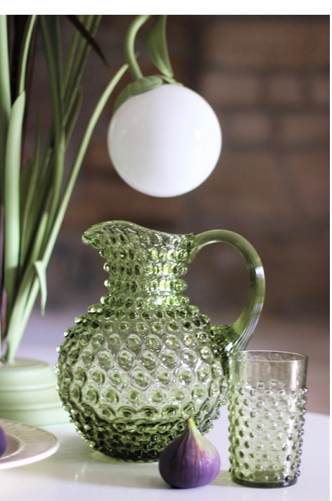 Jug glass hobnail 2L