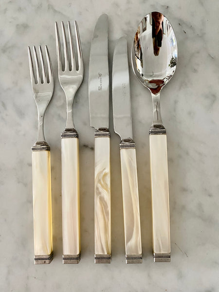 Italian Cutlery Set - Ivory Capri