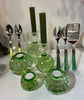 Ball candle holder Green