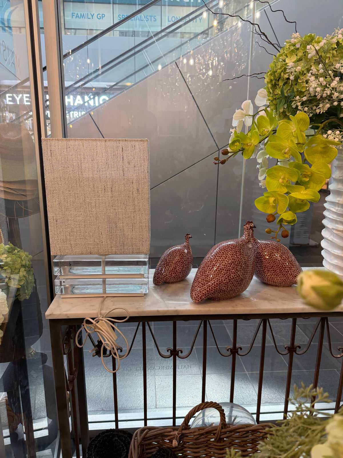 Ceramic Guinea Fowl Red