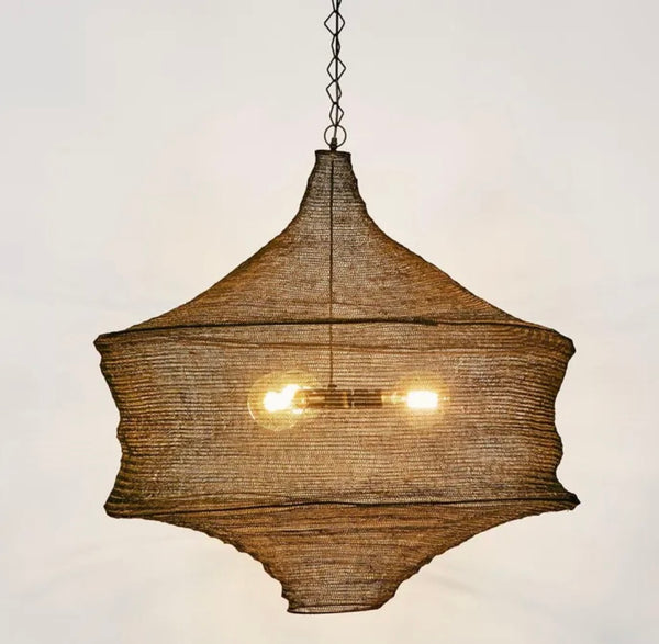 Ceiling Mesh hanging lamp brass (due April)