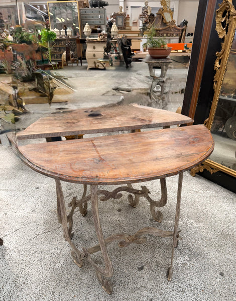 NEW SHIPMENT Demi lune tables pair