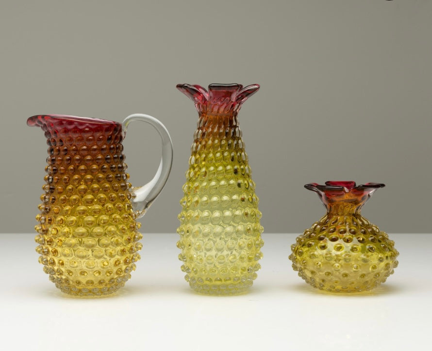 ✅Bohemia hobnail set of 3