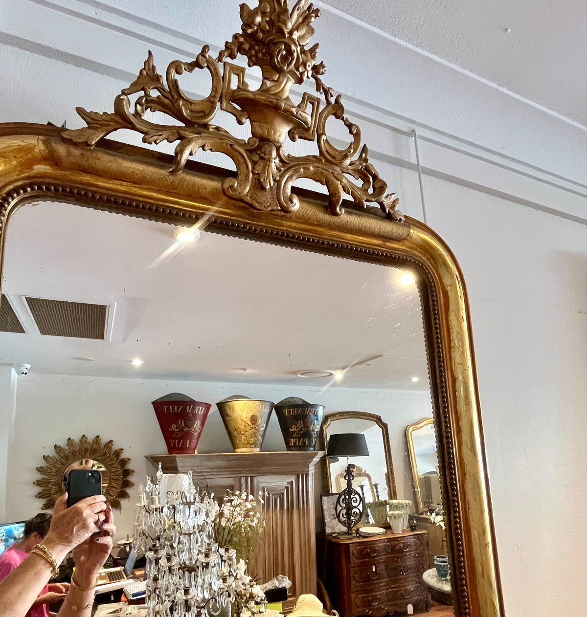 French Louis Phillipe mirror H185 W84