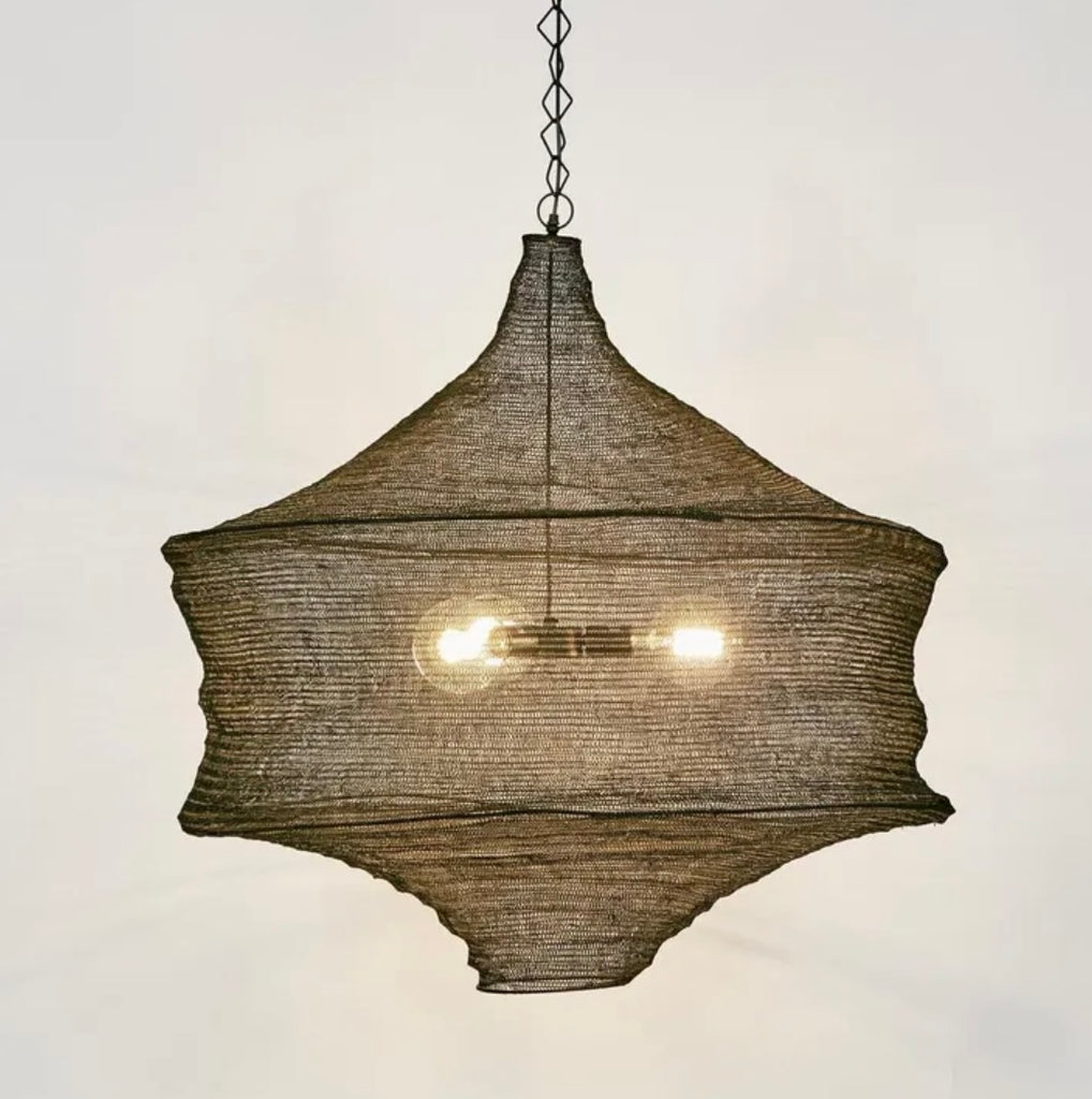 Ceiling Mesh hanging lamp black