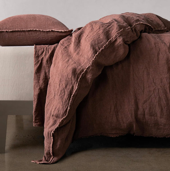 Hale Mercantile Flocca Linen Doona cover KING