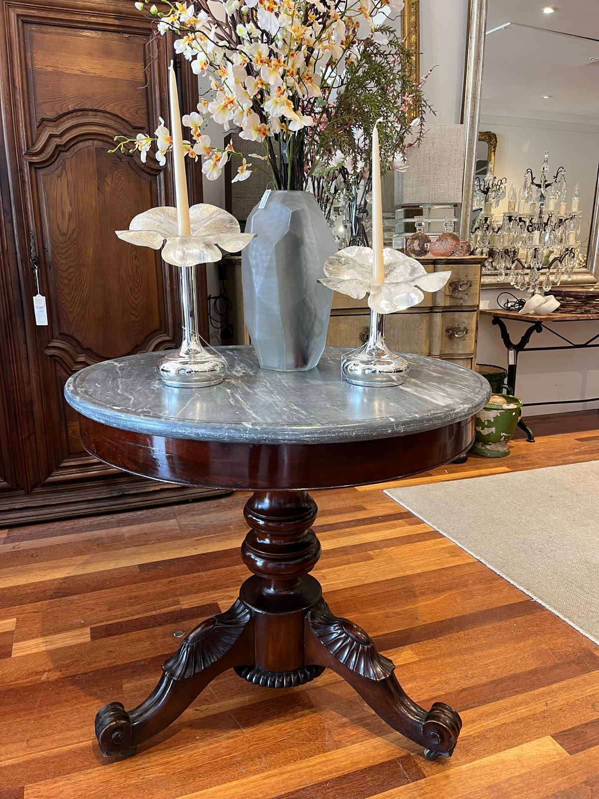 ✅French table marble top 19th Century