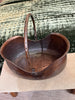 Copper scuttle basket