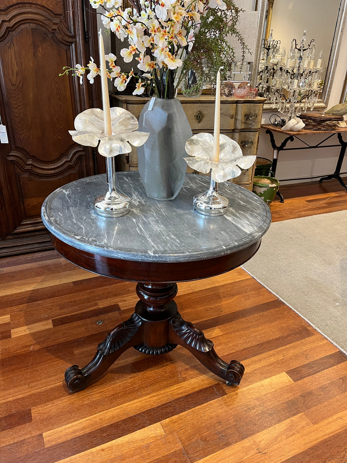 ✅French table marble top 19th Century