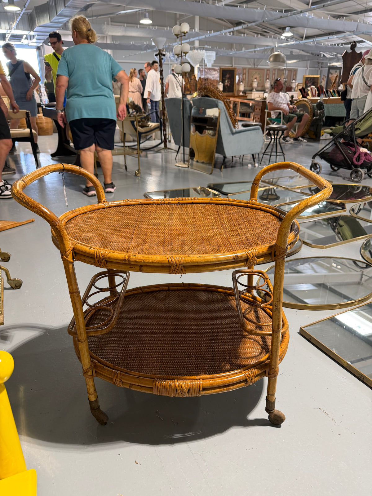 Wicker trolley vintage