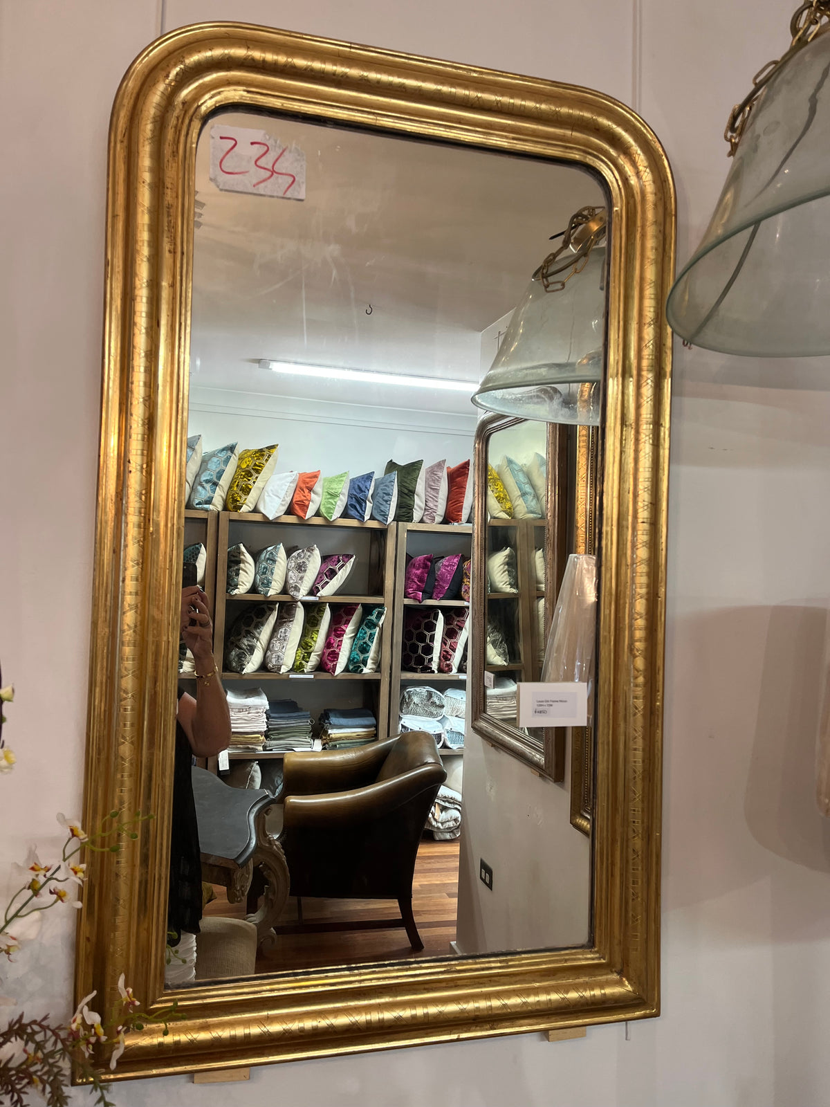 French Louis Phillipe mirror H120 W72